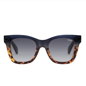 Quay Australia X Chrissy After Hours Sunglasses Navy Tort Smoke